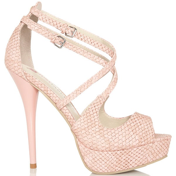JustFab Rowan Pink Rowan Platform Sandal