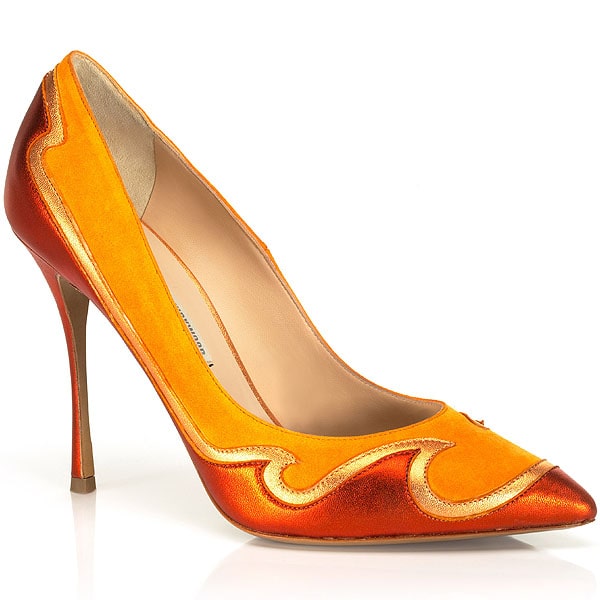 Nicholas Kirkwood Spring 2013 applique pointed toe pumps Nicholas Kirkwood Spring 2013 applique pointed toe pumps