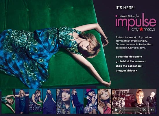 Elegance meets style in Nicole Richie's exclusive collection for Macy's Impulse