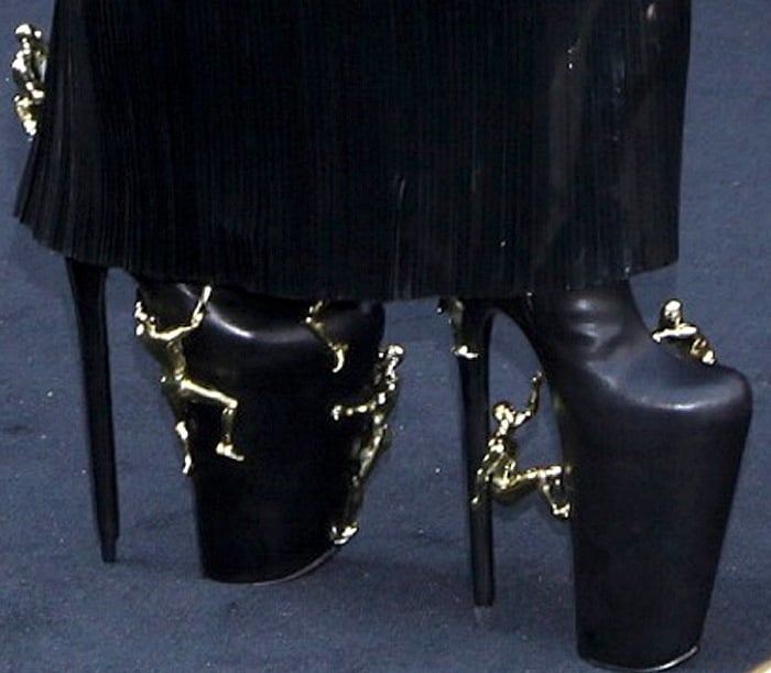 Not surprisingly, the Dutch shoe label United Nude custom made this pair for Lady Gaga