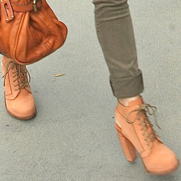 Megan Fox in Alexander Wang Dakota Megan Fox rocks Alexander Wang Dakota booties