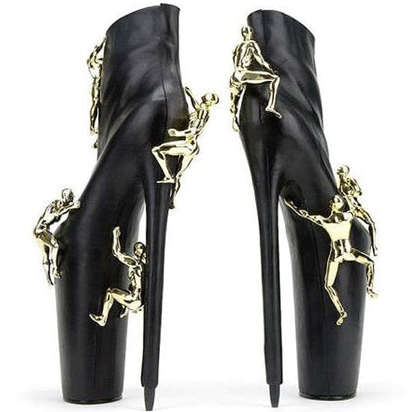 United Nude Lady Gaga boots United Nude's custom made boots for Lady Gaga and her Fame perfume