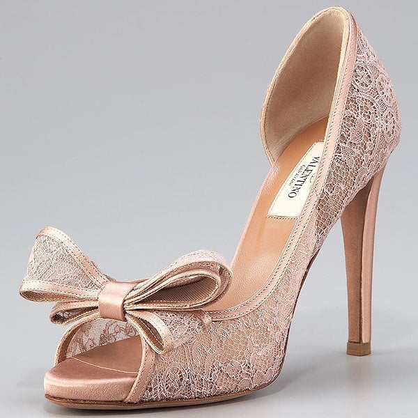 Valentino Couture lace platform d'orsay Valentino Couture Lace Platform d'Orsay Pumps