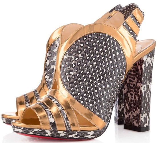 christian louboutin fourmi exotic Christian Louboutin 'Fourmi' Slingback Sandals