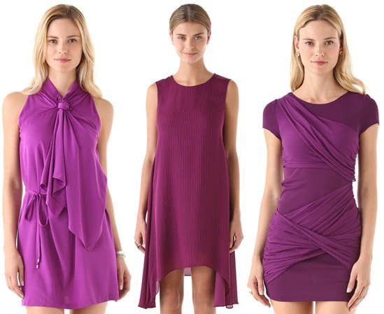 diane von furstenberg kelly wearstler alice olivia dresses Diane von Furstenberg Morana Tie Dress / Kelly Wearstler Zappa Nailhead Dress / Alice + Olivia Short Sleeve Goddess Dress