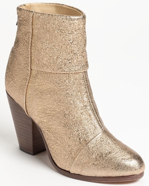 rag bone newbury in gold glitter