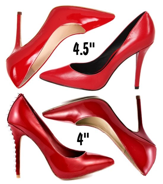 red pointy toe pumps Pointy-toe red pumps