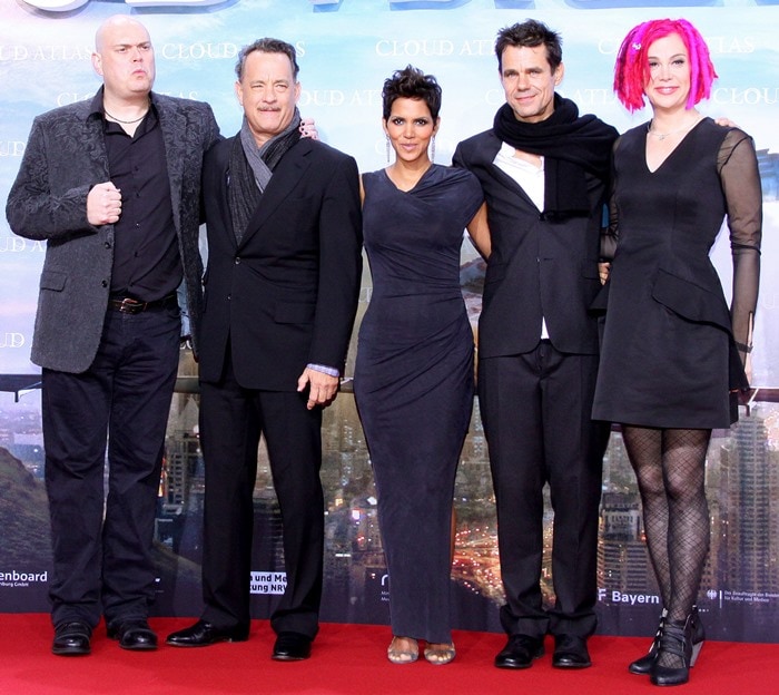 Andy Wachowski, Tom Hanks, Halle Berry, Tom Tykwer and Lana Wachowski