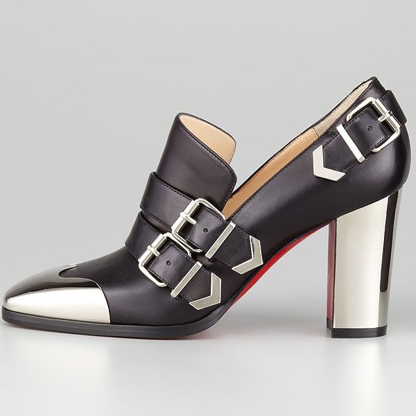 Christian Louboutin Anita Christian Louboutin Anita Buckled Cap-Toe Pumps