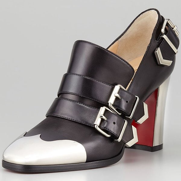 Christian Louboutin Anita Christian Louboutin Anita Buckled Cap-Toe Pumps