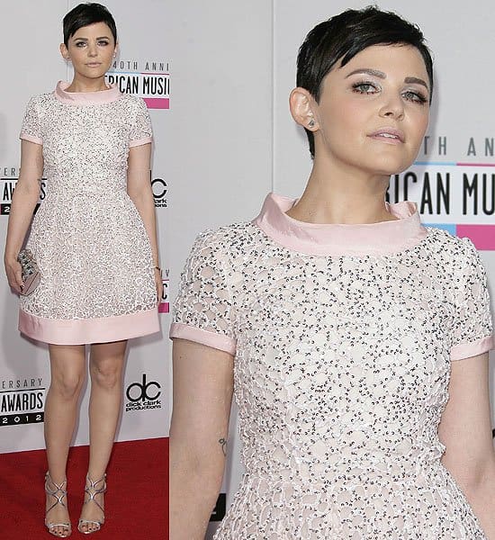 Ginnifer Goodwin 2012 American Music Awards Ginnifer Goodwin in an Oscar de la Renta Resort 2013 cocktail dress at the 2012 American Music Awards