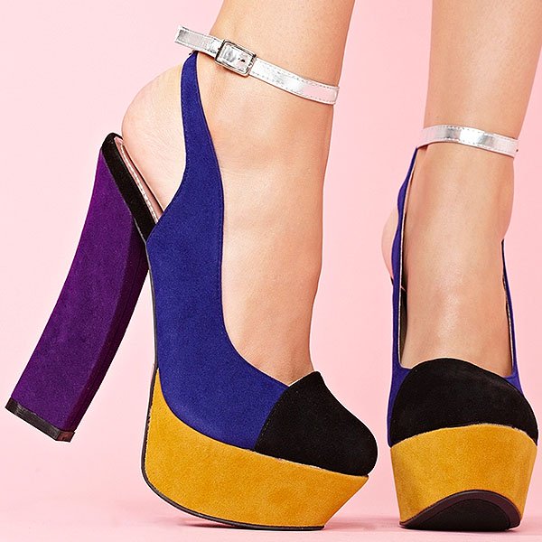 Nasty Gal Block Party 'Block Party' Platform Sandal