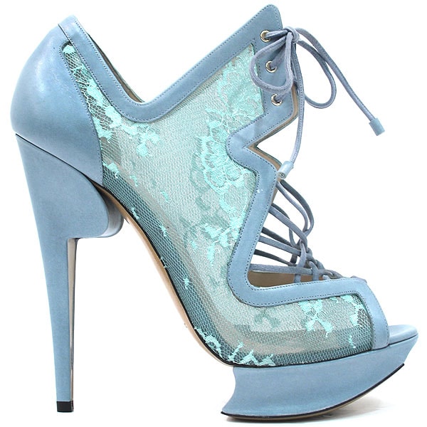 Nicholas Kirkwood for Victoria's Secret Dangerous Liaisons Blue lace Nicholas Kirkwood heels