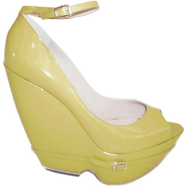 Nicholas Kirkwood for Victoria's Secret Toy Pink Yellow wedge sandals by Nicholas Kirkwood