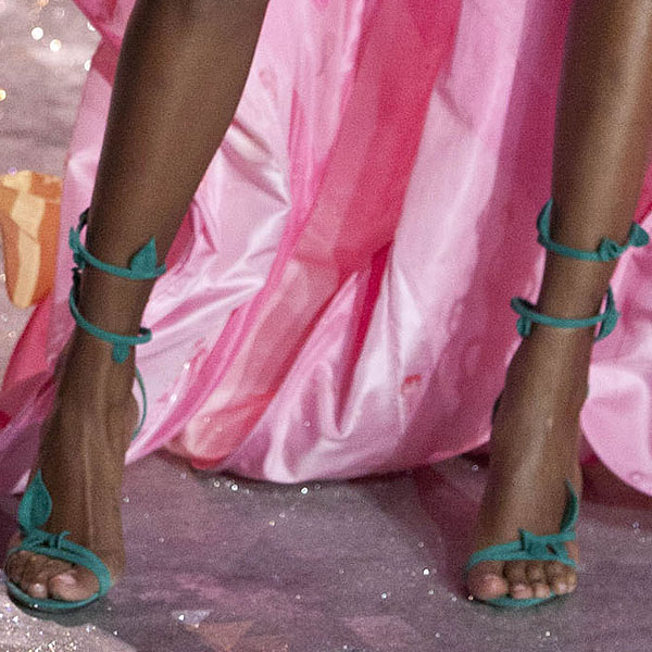 Nicholas Kirkwood shoes 2012 Victoria's Secret Fashion Show American model Jasmine Tookes shows off her pretty feet