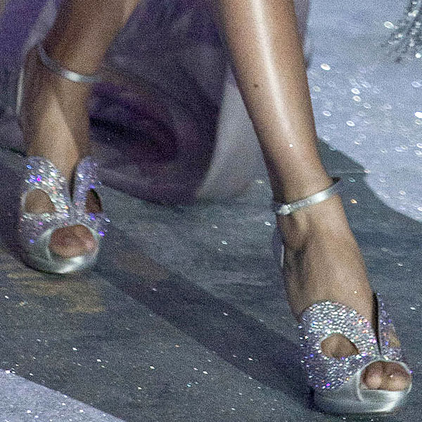 Nicholas Kirkwood shoes 2012 Victoria's Secret Fashion Show Puerto Rican supermodel Joan Smalls Rodriguez shows off her sexy feet