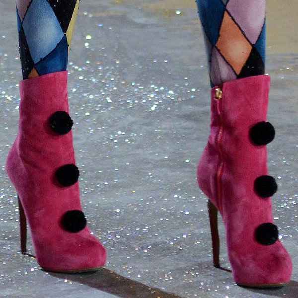 Nicholas Kirkwood shoes 2012 Victoria's Secret Fashion Show Barbara Fialho rocks Secret Circus ankle boots