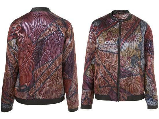 Stained Glass Bomber Jacket by Topshop Stained Glass Bomber Jacket