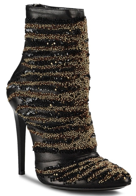barbara bui bengale embroidered ankle booties2 Barbara Bui 'Bengale' Embroidered Ankle Boots
