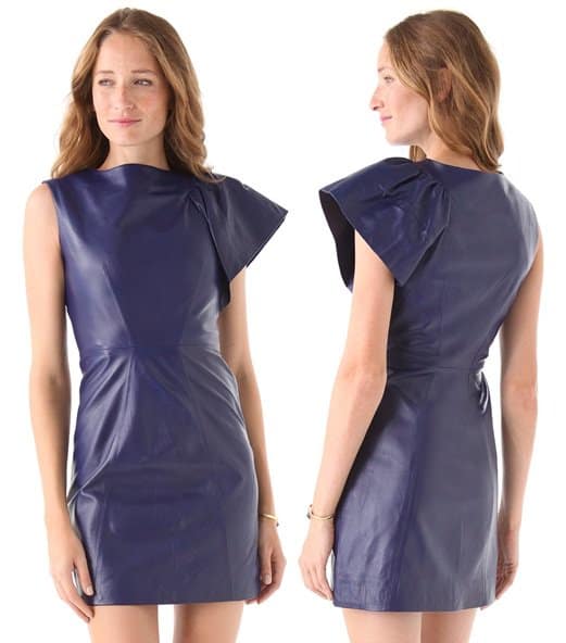 milly fiona leather dress Milly Fiona Leather Dress