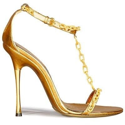 Tom For Spring Summer 2012 Gold Chain Sandal Tom Ford Spring Summer 2012 Gold Chain Sandal