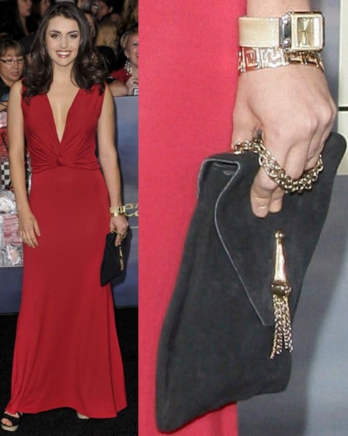 Actress Kathryn McCormick attends the premiere of "The Twilight Saga: Breaking Dawn - Part 2"