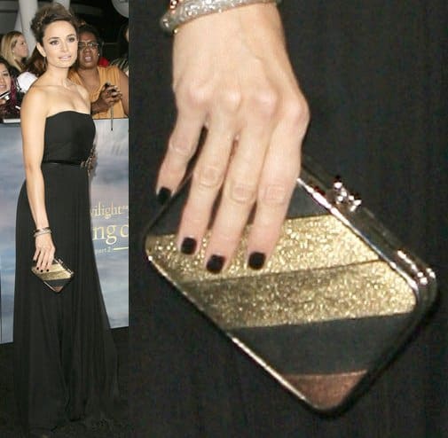 Actress Mía Maestro attends the premiere of "The Twilight Saga: Breaking Dawn - Part 2"