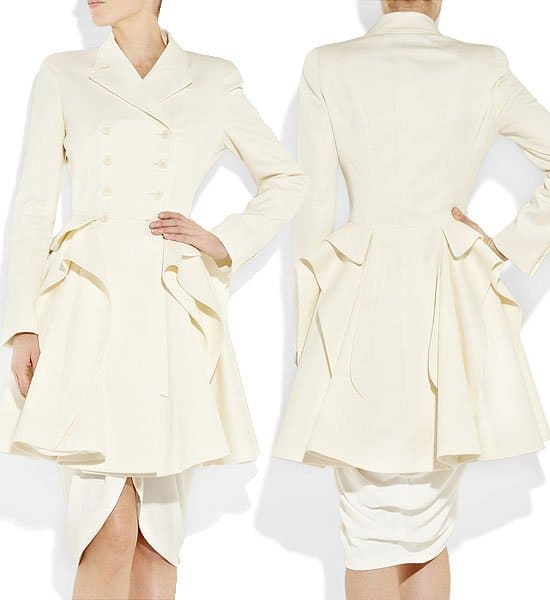 Alexander McQueen coat dress The Quintessential McQueen Coat Dress - A symbol of Kate's refined taste and commitment to fashion sustainability