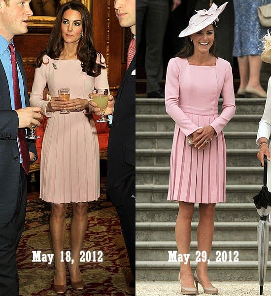 Kate Middleton Emilia Wickstead pleated skirt dress Elegance Redefined: The Duchess in Emilia Wickstead - A vision of grace at Windsor Castle and Buckingham Palace's garden party, showcasing timeless fashion