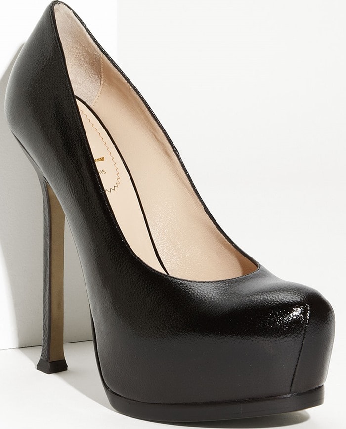Saint Laurent 'Tribute Two' Leather Platform Pump