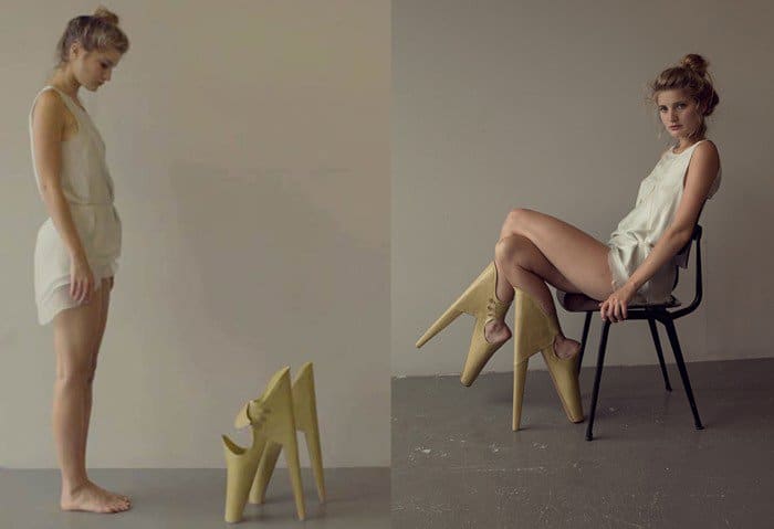 Leanie van der Vyver has sent these shoes to Studio Formichetti for Lady Gaga