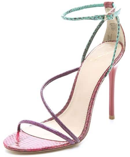 b brian atwood labrea multi These Brian Atwood sandals feature a buckled ankle strap