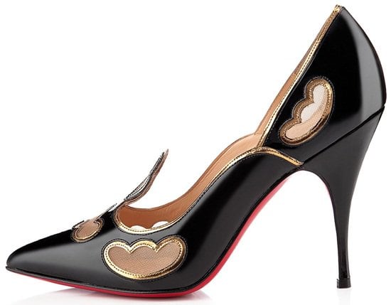 Christian Louboutin 'Indies' Tooled Red-Sole Pumps