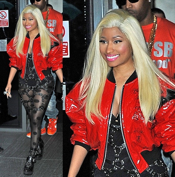 nicki minaj leaving london hotel april 18 Nicki Minaj leaving her hotel in London, England, on April 18, 2012
