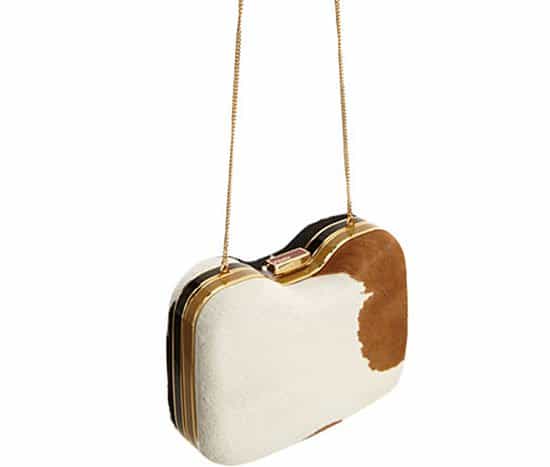 Fendi Calf Hair Giano Clutch