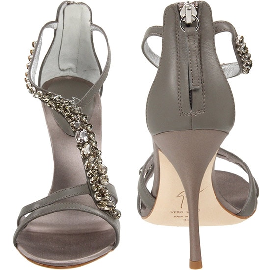 Giuseppe Zanotti Embellished T-Strap Sandal