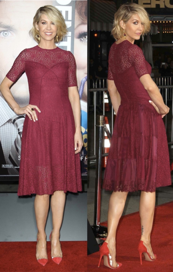 Jenna Elfman arrives at the Los Angeles premiere of 'Identity Thief' held at Mann Village Theatre on February 4, 2013, in Westwood, California