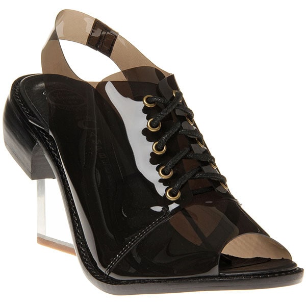 Jeffrey Campbell 'Float' Clear Heel Slingback Jelly Shoes