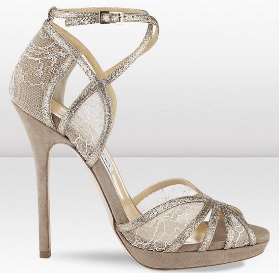 Shown from the side, the Fayme silhouette reveals its sculpted heel and crossover ankle straps that provide both height and visual balance