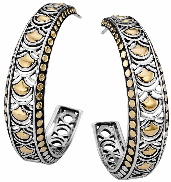 John Hardy Naga Large Hoop Earrings