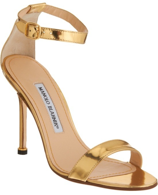 Manolo Blahnik 'Chaos' in Gold