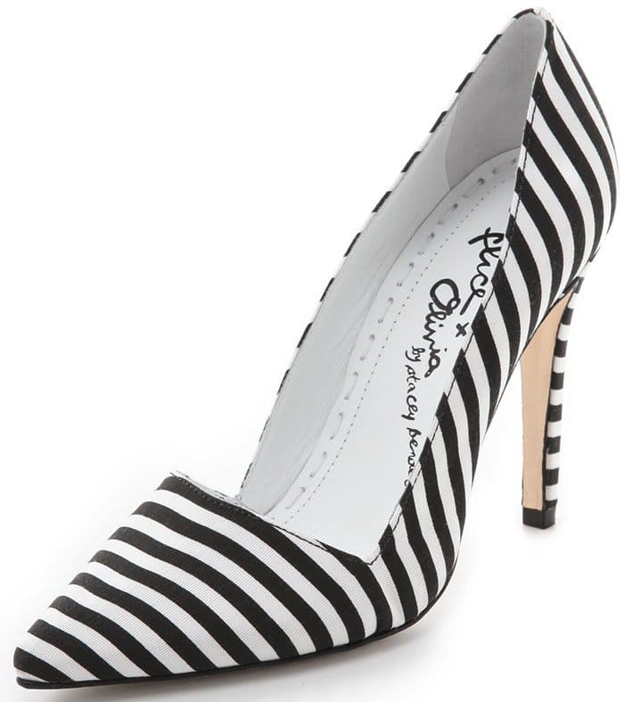 Alice + Olivia 'Dina' Striped Pumps
