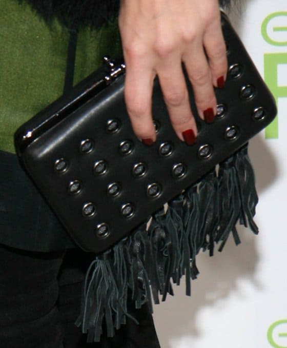 olivia palermo clutch garnier nyfw kickoff party feb 7