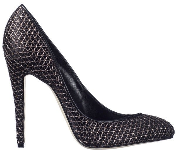 Brian Atwood "Nico" Pumps in Black Silk
