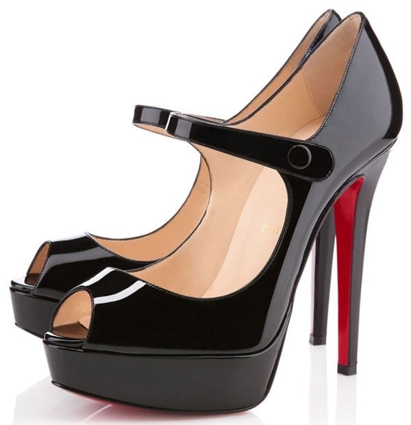 Christian Louboutin 'Bana' 140 Patent Mary Jane Pumps