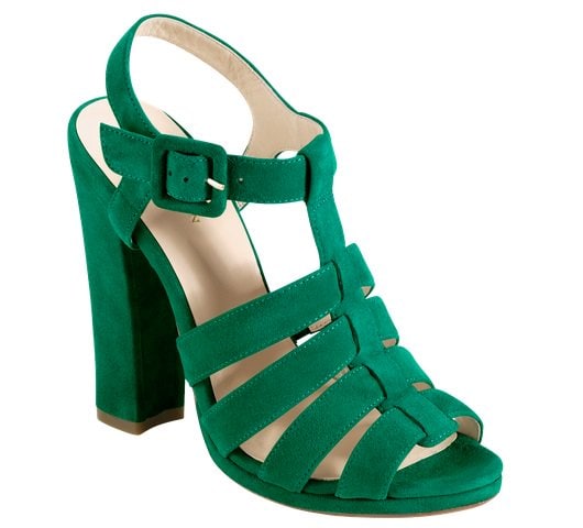 Cole Haan Jen Oli Chelsea Collection Sandals in Green Suede