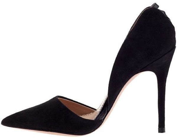 Jean-Michel Cazabat Ella Suede d’Orsay Pumps Black