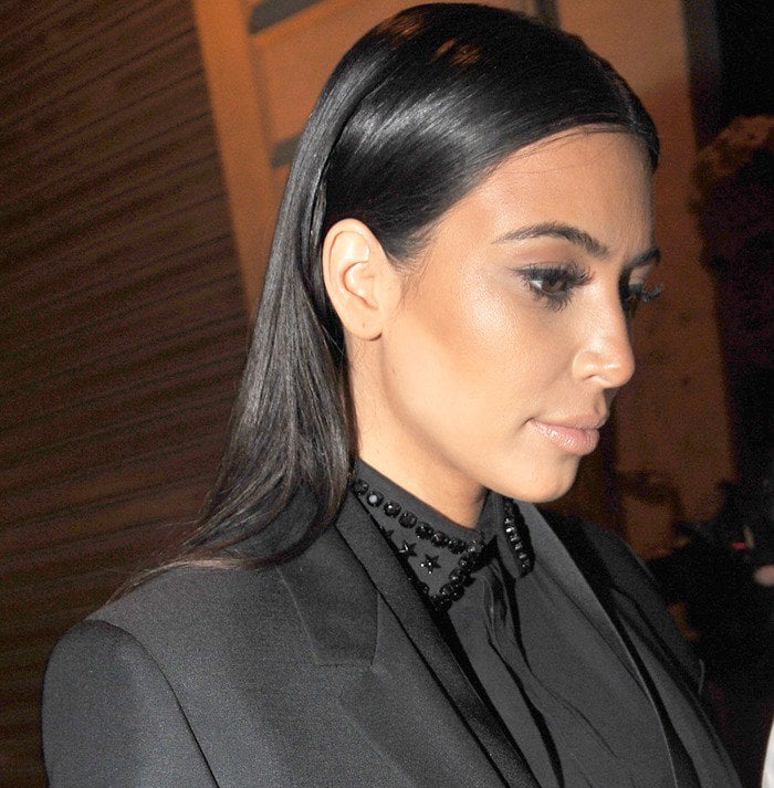 Kim Kardashian leaves the Diesel+Edun's launch party for Studio Africa Live