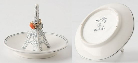 Molly Hatch Stoneware Eiffel Tower Ring Dish - Anthropologie
