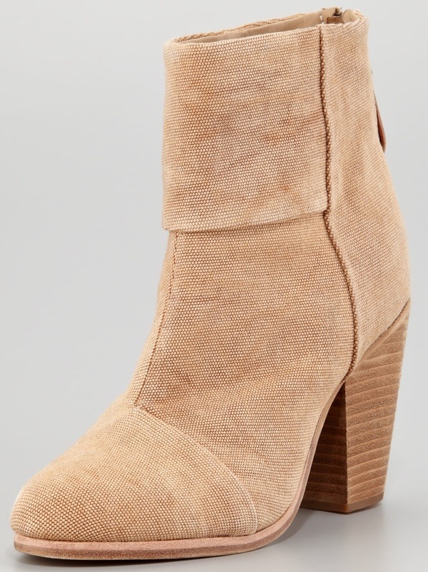 Rag Bone Newbury Canvas Ankle Bootie, Camel $475.00